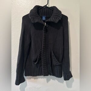 High Sierra Navy Blue Knitted Sweater Jacket